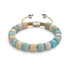 Amazonie | Argent | Bracelet macramé caillou pierre gemme